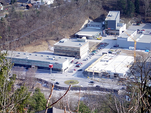 &Uuml;bersicht &uuml;ber die Baustelle im April 2008