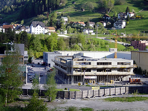 Baufortschritt Business Park Landeck - 7. Mai 2008