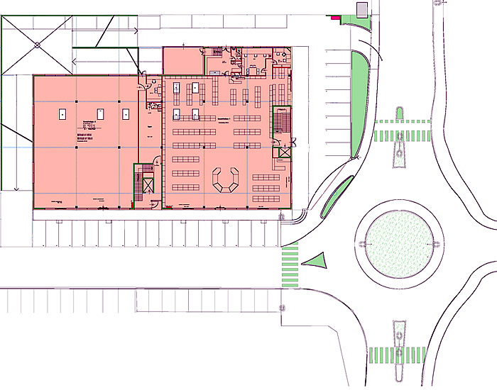Grundriss Erdgeschoss im Businesspark Landeck